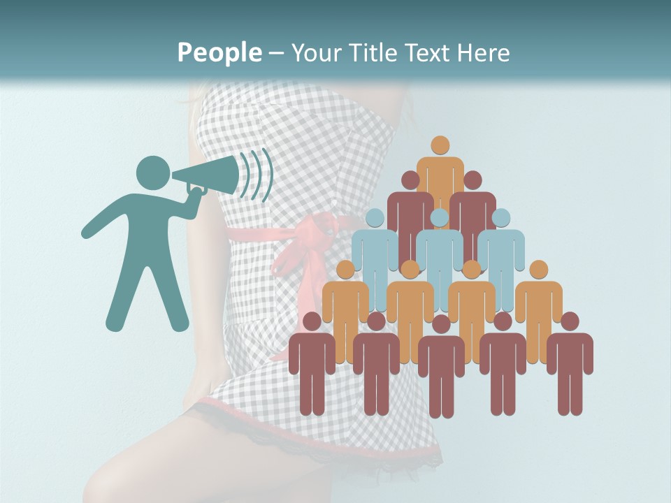 Heel Caucasian Red PowerPoint Template