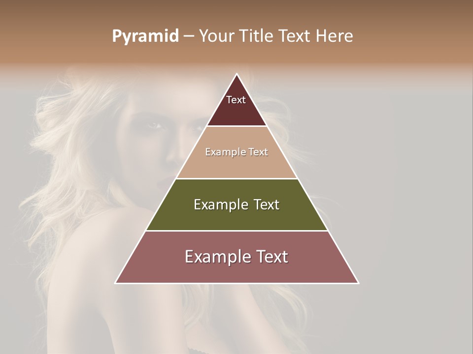 Woman Haircut Caucasian PowerPoint Template