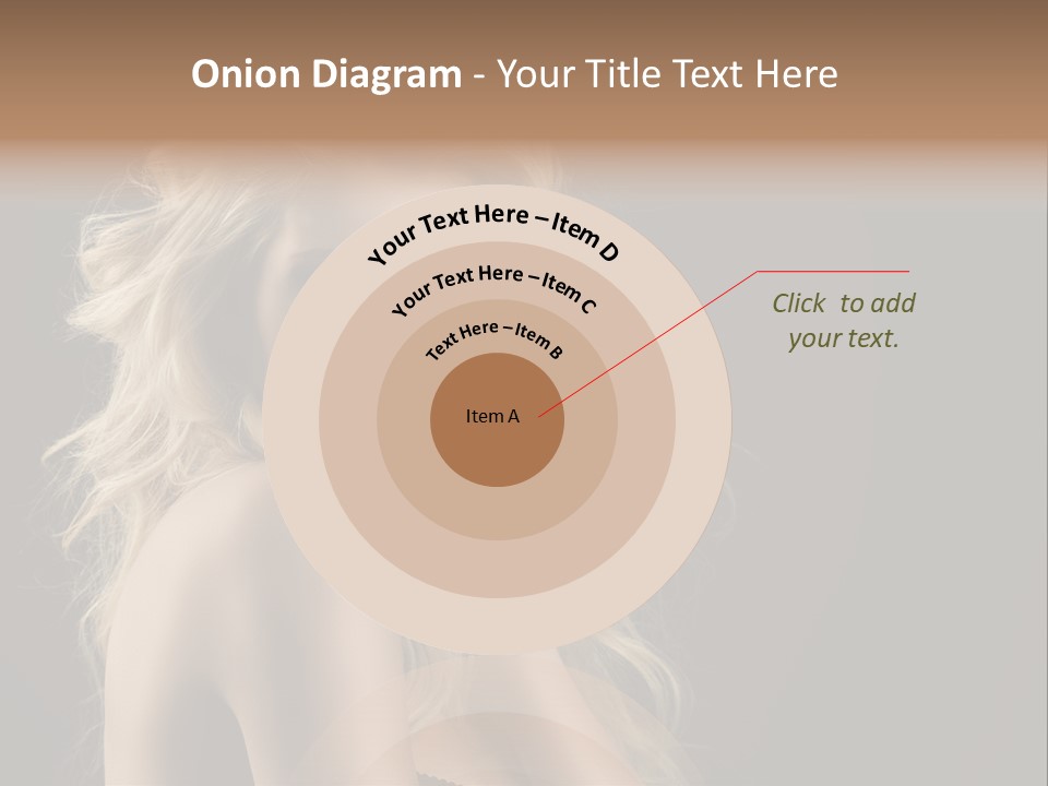 Woman Haircut Caucasian PowerPoint Template