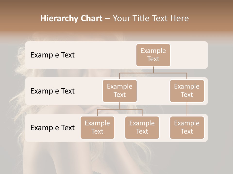Woman Haircut Caucasian PowerPoint Template