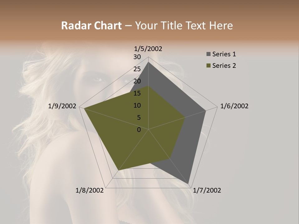 Woman Haircut Caucasian PowerPoint Template