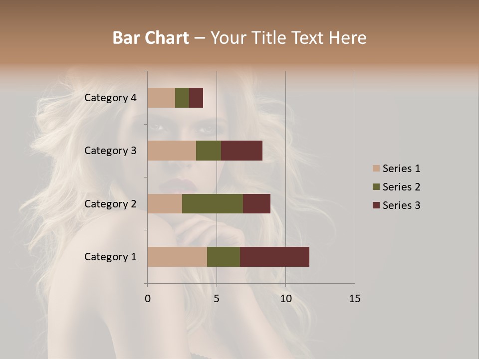 Woman Haircut Caucasian PowerPoint Template