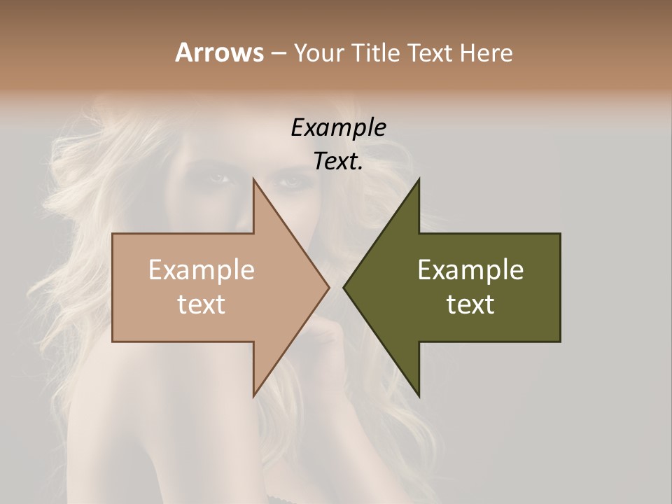 Woman Haircut Caucasian PowerPoint Template