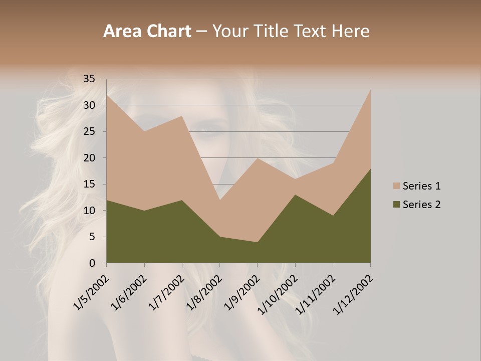 Woman Haircut Caucasian PowerPoint Template