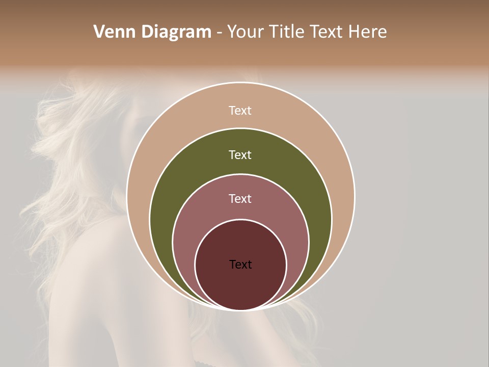 Woman Haircut Caucasian PowerPoint Template