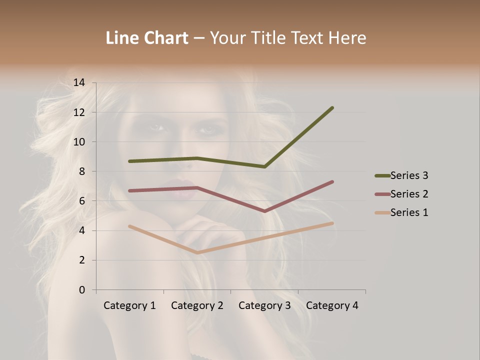 Woman Haircut Caucasian PowerPoint Template