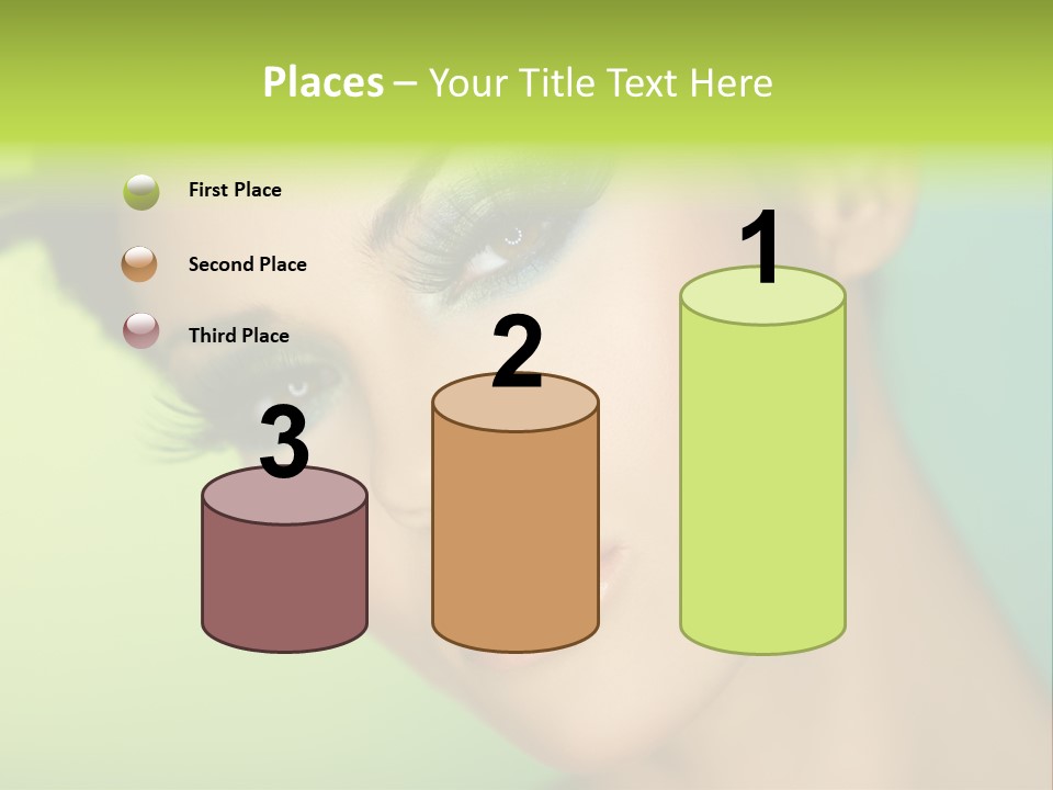 Women Hairstyle Face PowerPoint Template