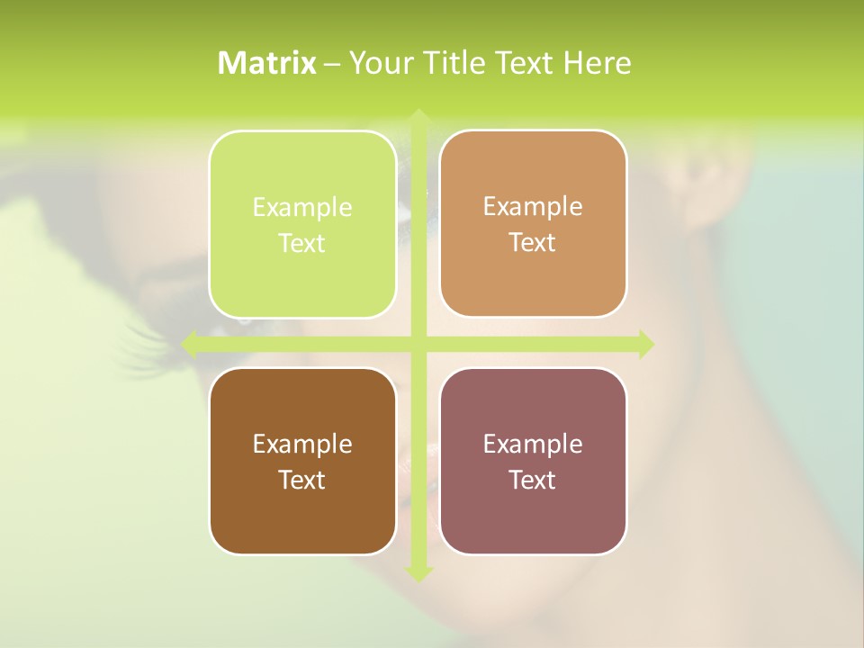 Women Hairstyle Face PowerPoint Template