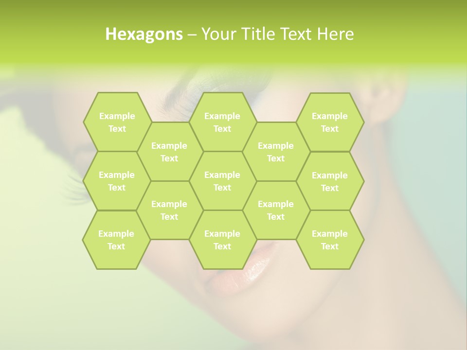 Women Hairstyle Face PowerPoint Template