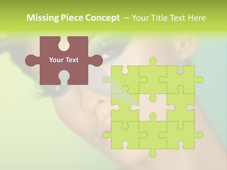 Women Hairstyle Face PowerPoint Template