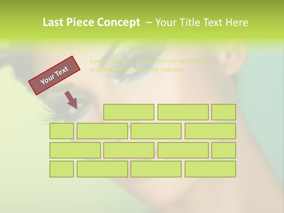 Women Hairstyle Face PowerPoint Template