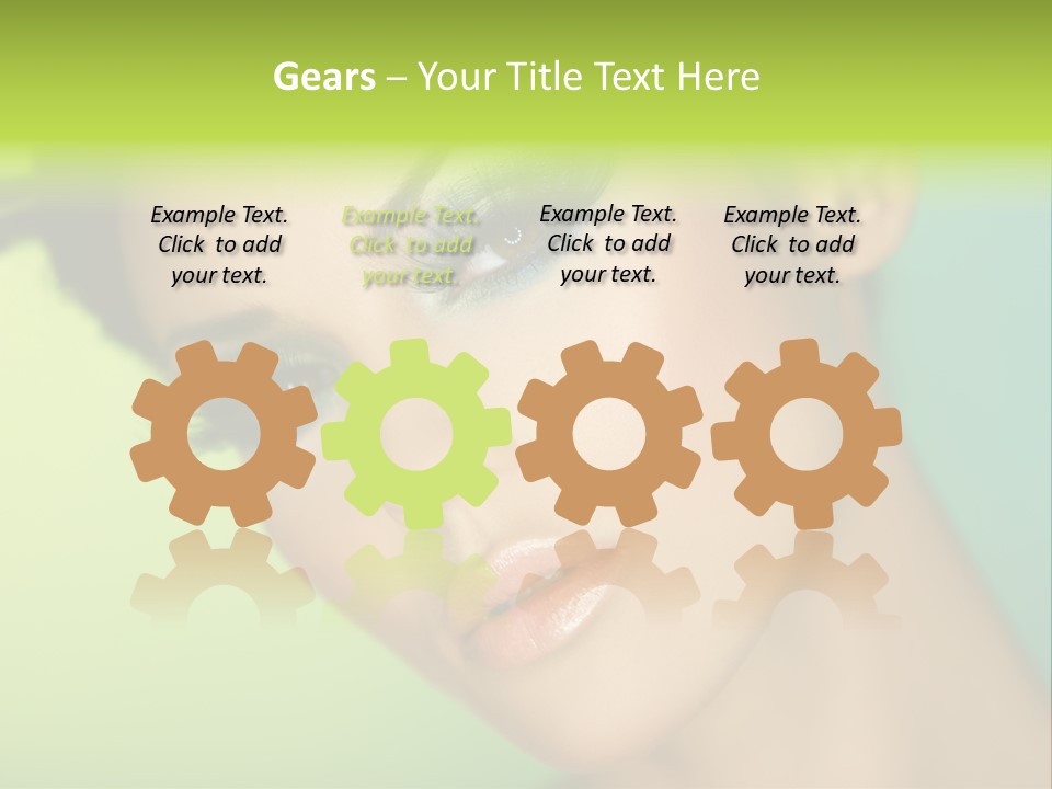 Women Hairstyle Face PowerPoint Template