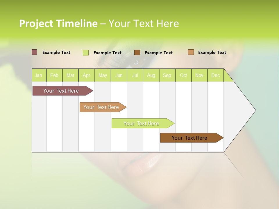 Women Hairstyle Face PowerPoint Template