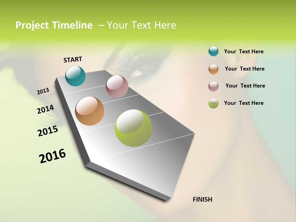 Women Hairstyle Face PowerPoint Template