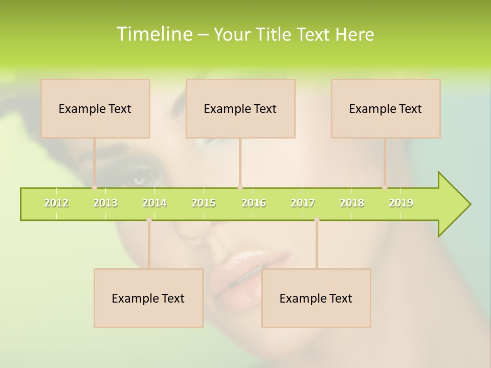Women Hairstyle Face PowerPoint Template