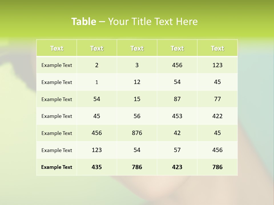 Women Hairstyle Face PowerPoint Template
