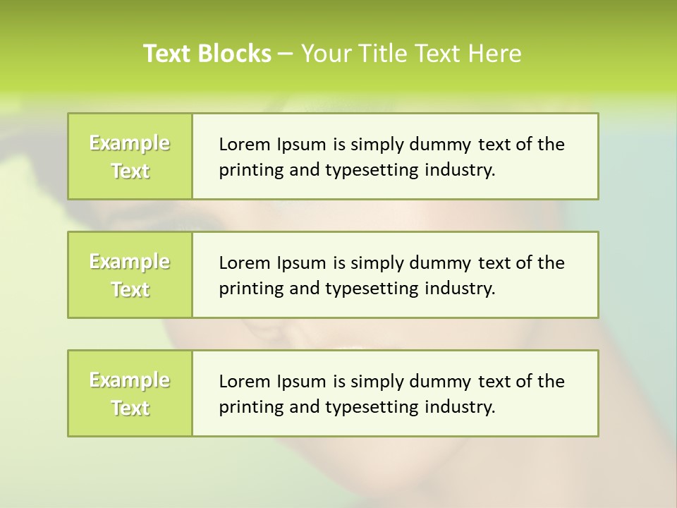Women Hairstyle Face PowerPoint Template