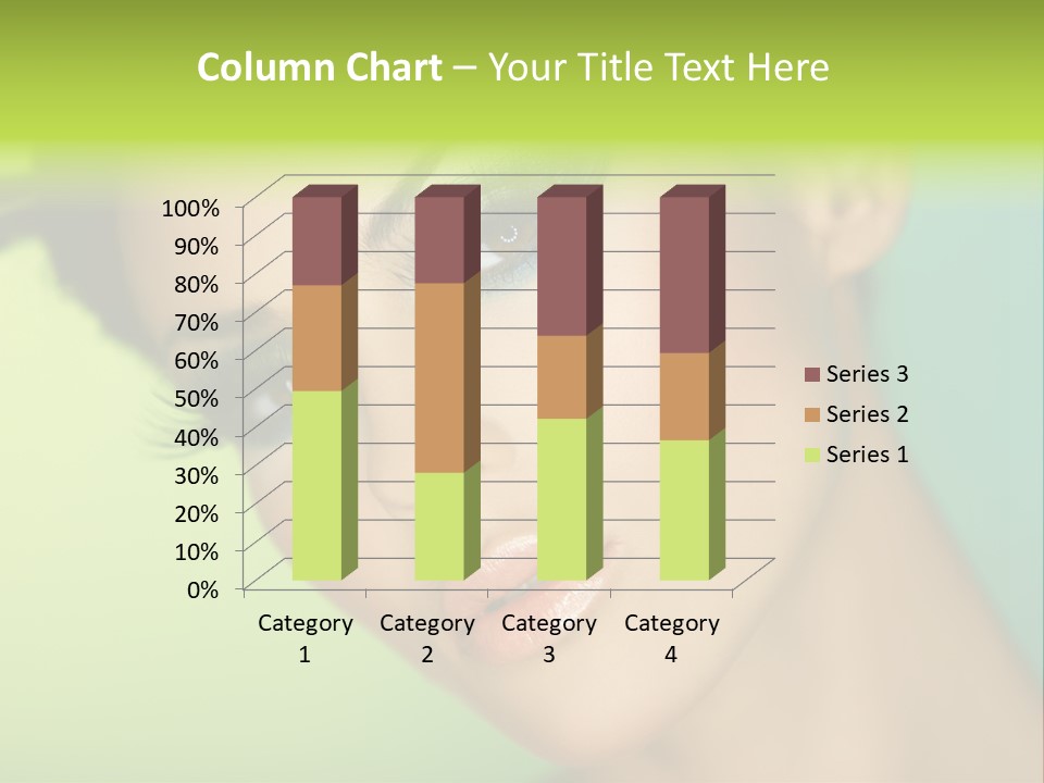 Women Hairstyle Face PowerPoint Template