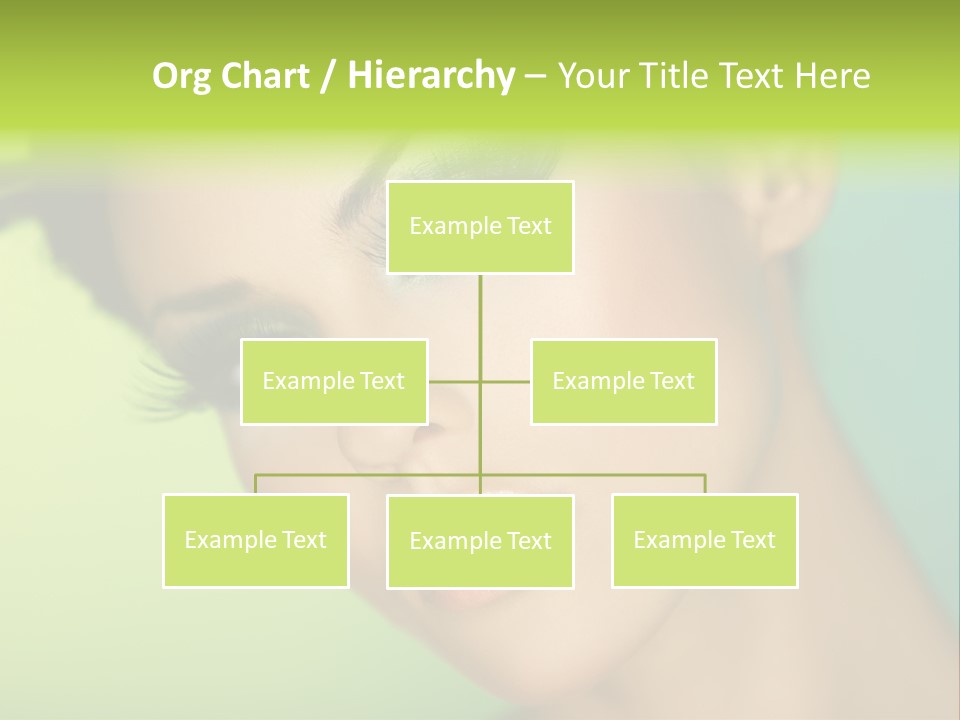 Women Hairstyle Face PowerPoint Template