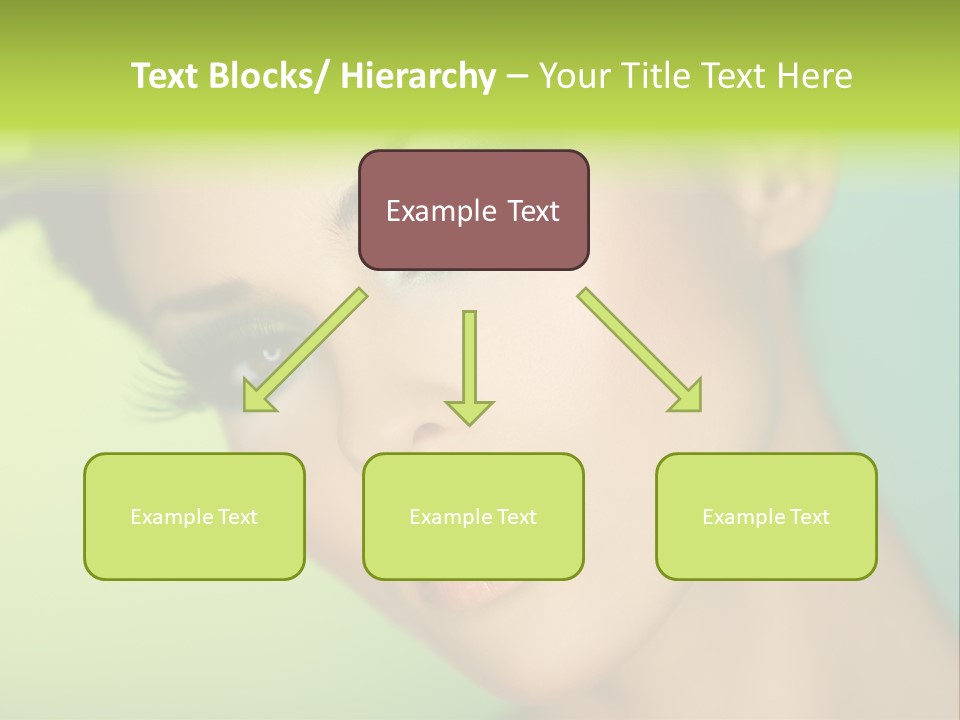 Women Hairstyle Face PowerPoint Template