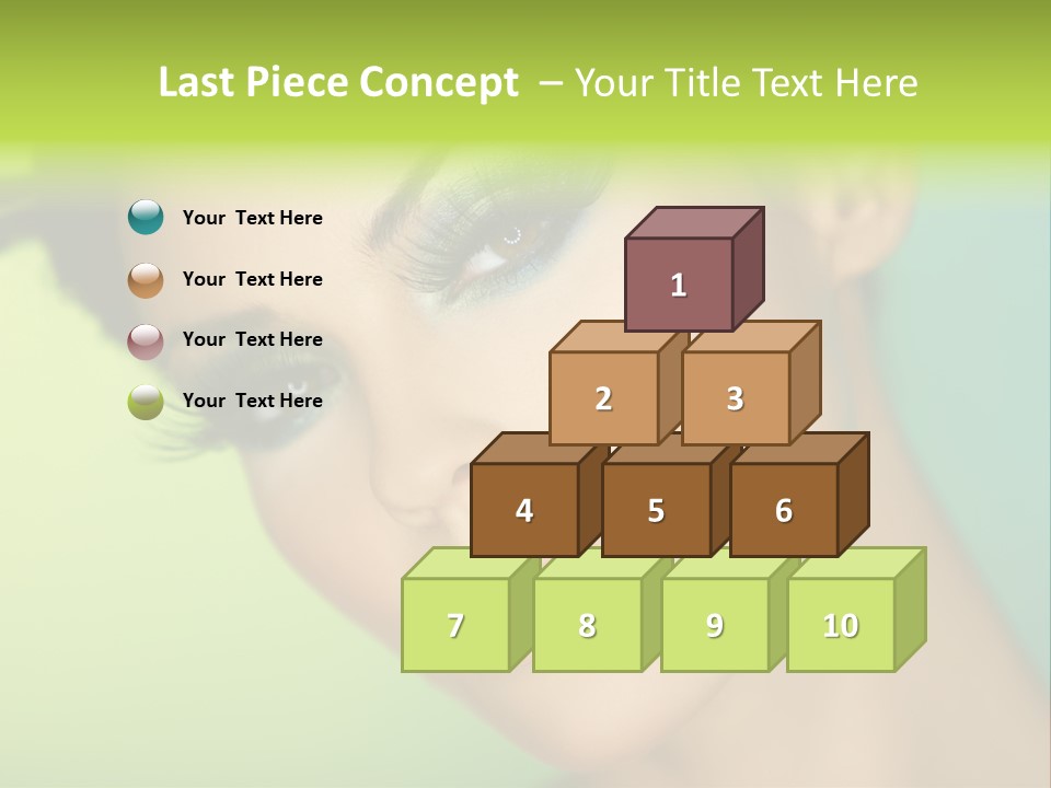 Women Hairstyle Face PowerPoint Template