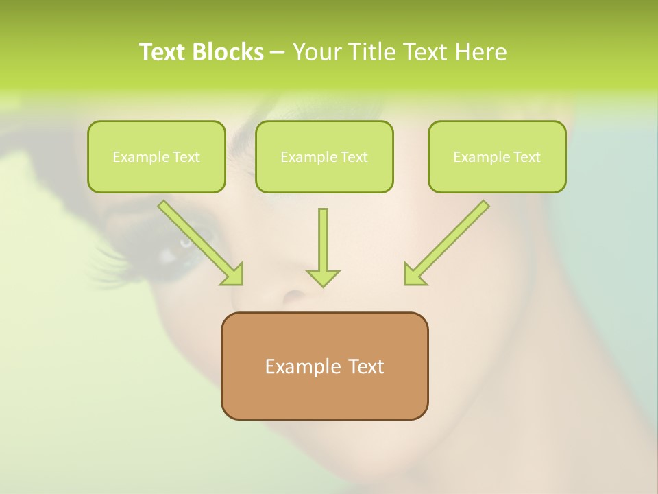 Women Hairstyle Face PowerPoint Template