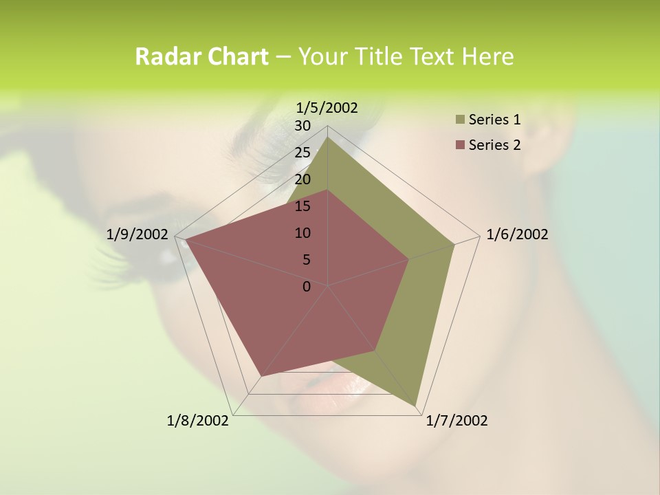 Women Hairstyle Face PowerPoint Template