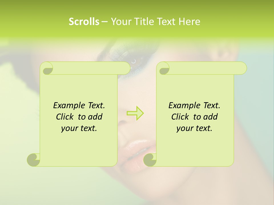 Women Hairstyle Face PowerPoint Template