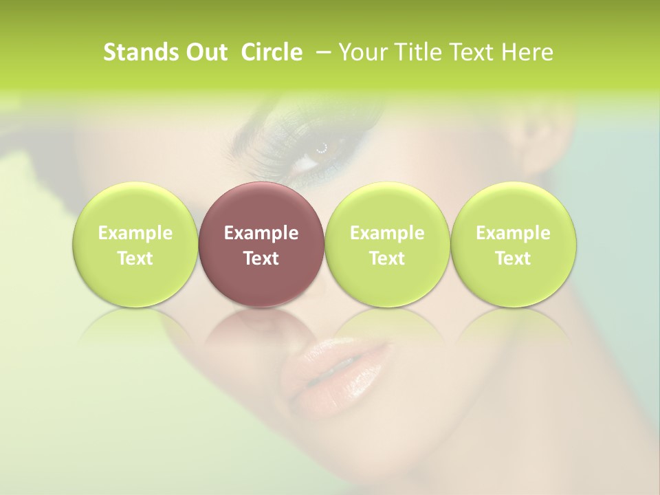 Women Hairstyle Face PowerPoint Template