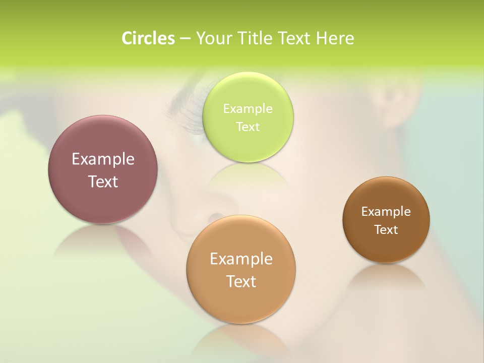 Women Hairstyle Face PowerPoint Template