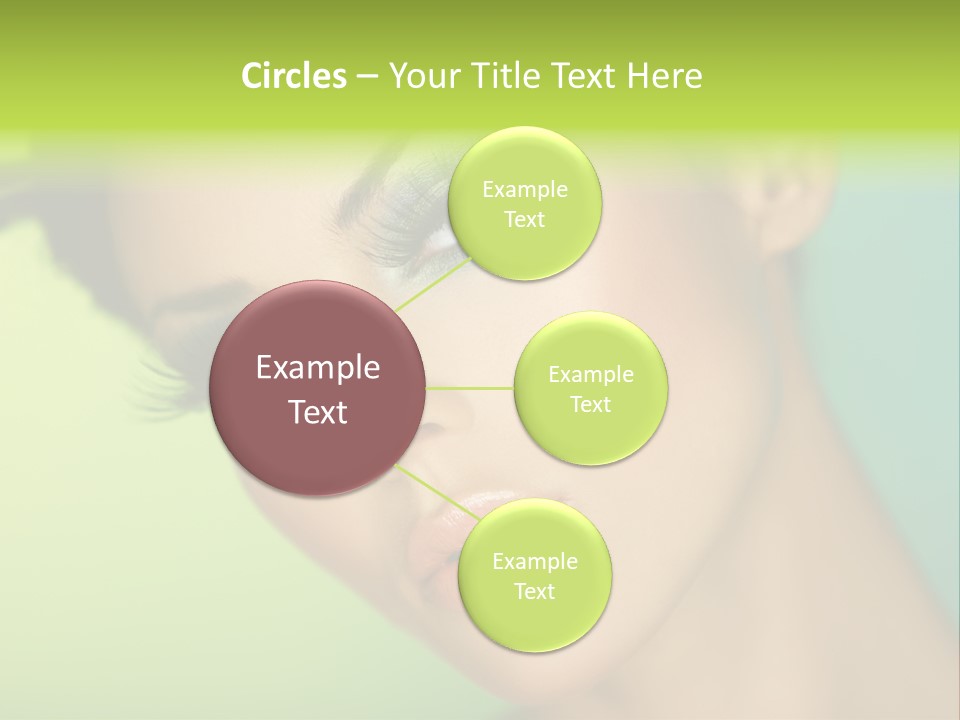 Women Hairstyle Face PowerPoint Template