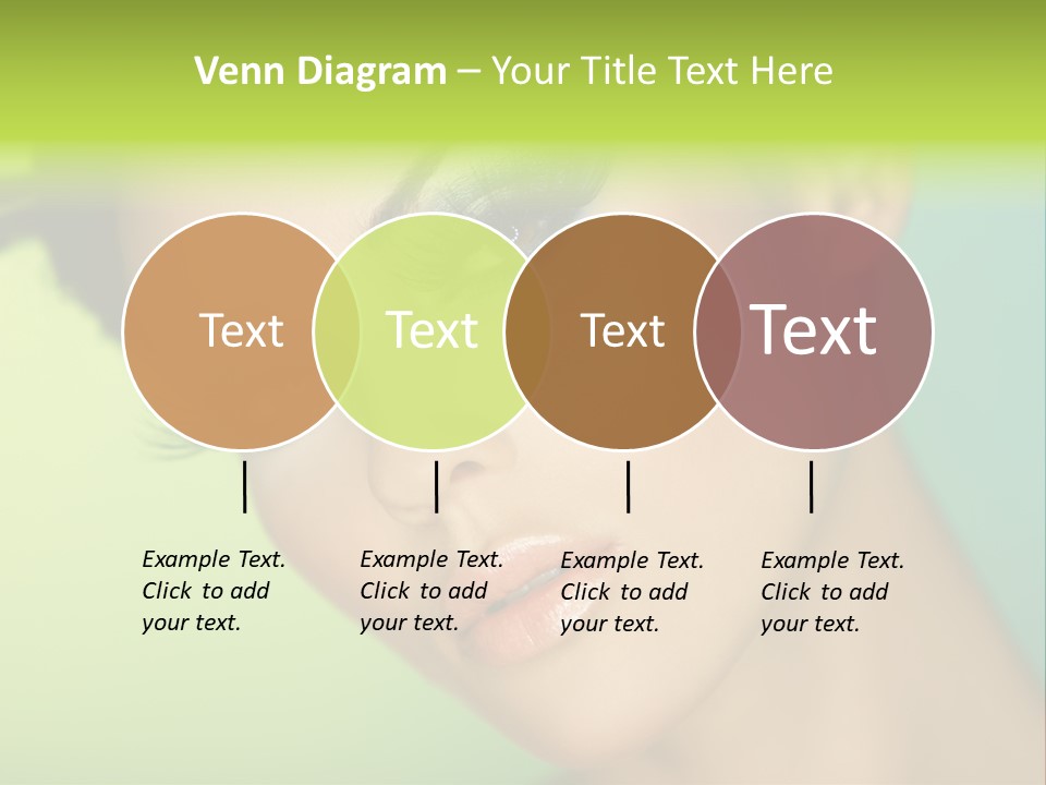 Women Hairstyle Face PowerPoint Template