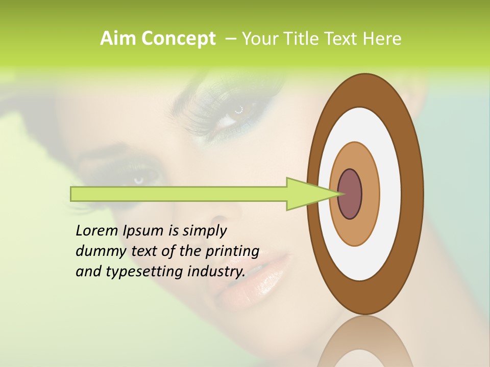 Women Hairstyle Face PowerPoint Template