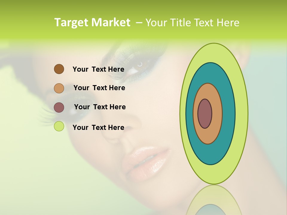 Women Hairstyle Face PowerPoint Template