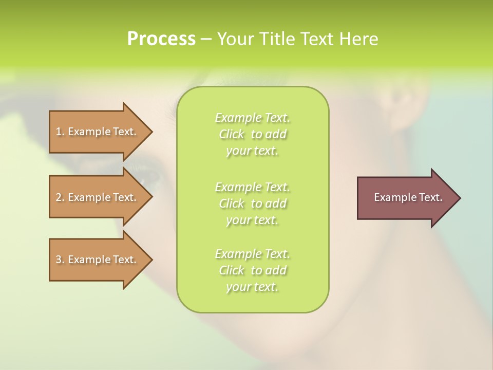 Women Hairstyle Face PowerPoint Template