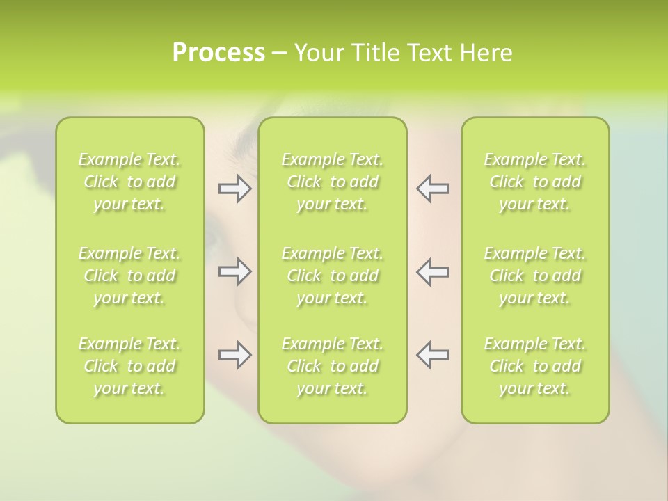 Women Hairstyle Face PowerPoint Template