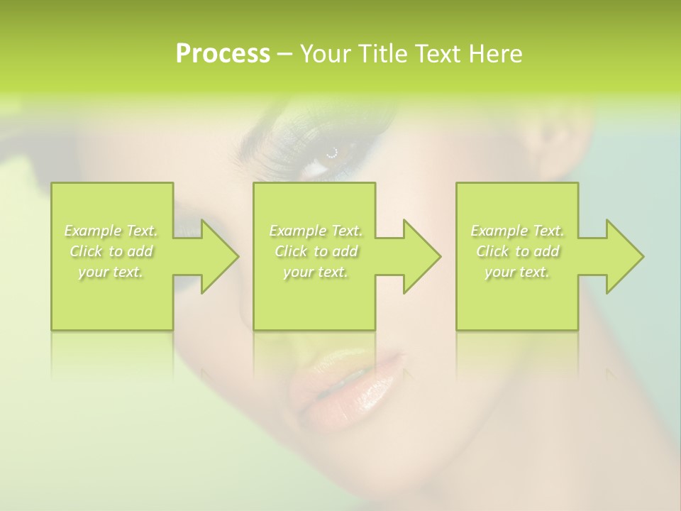 Women Hairstyle Face PowerPoint Template