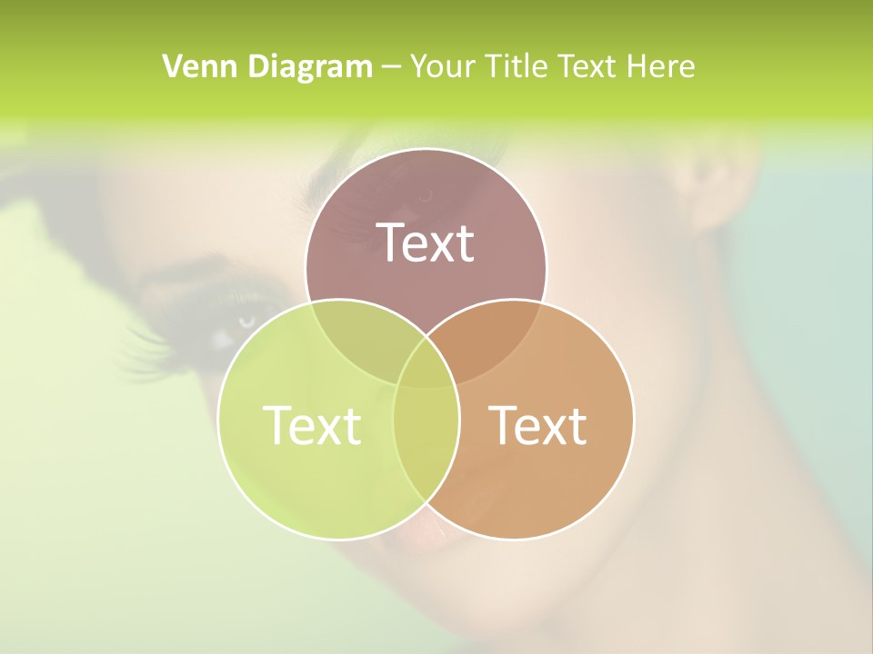 Women Hairstyle Face PowerPoint Template