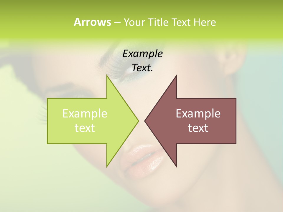 Women Hairstyle Face PowerPoint Template