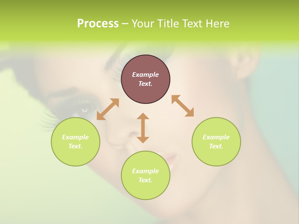 Women Hairstyle Face PowerPoint Template