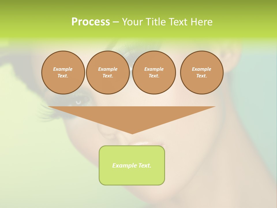 Women Hairstyle Face PowerPoint Template