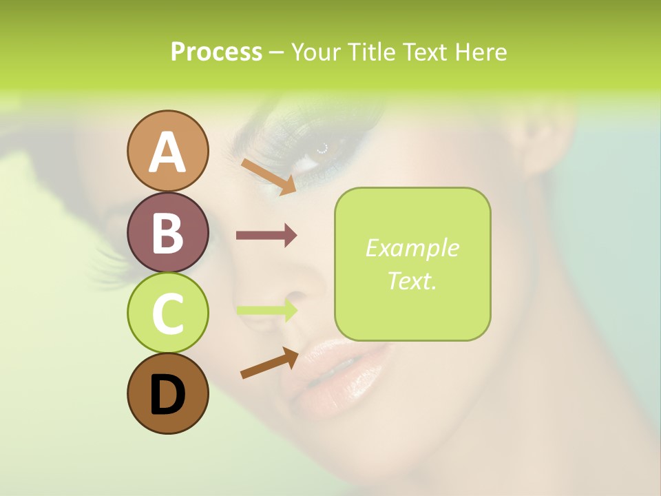 Women Hairstyle Face PowerPoint Template