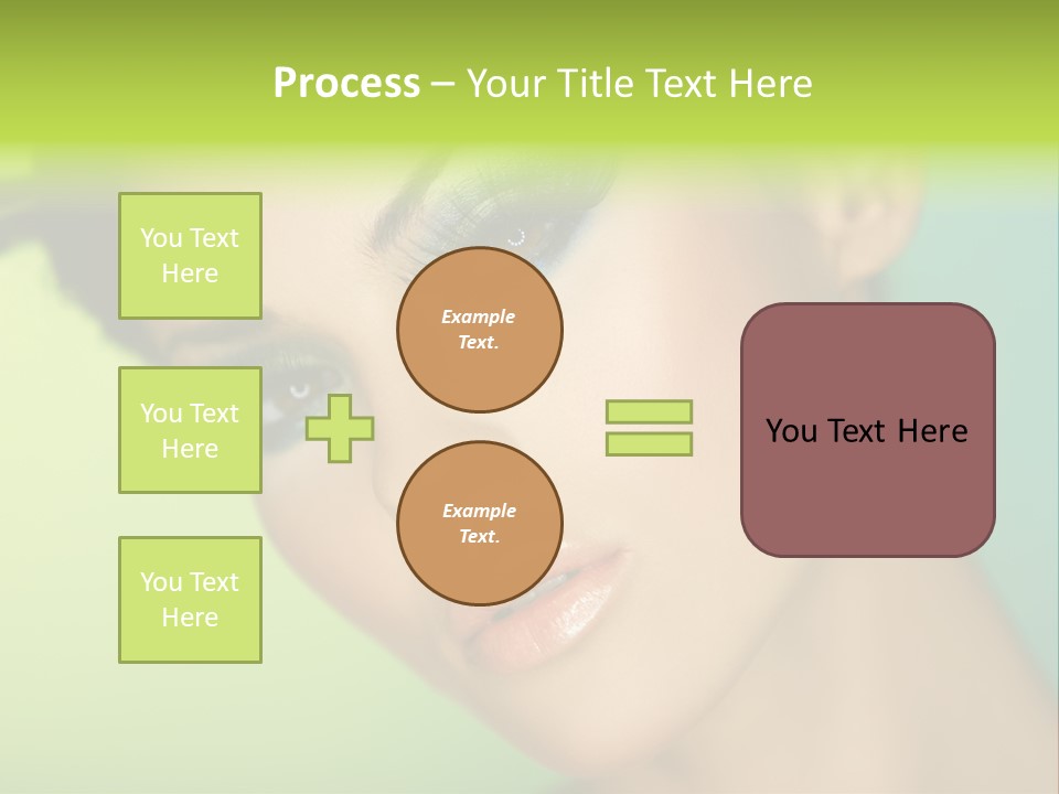 Women Hairstyle Face PowerPoint Template