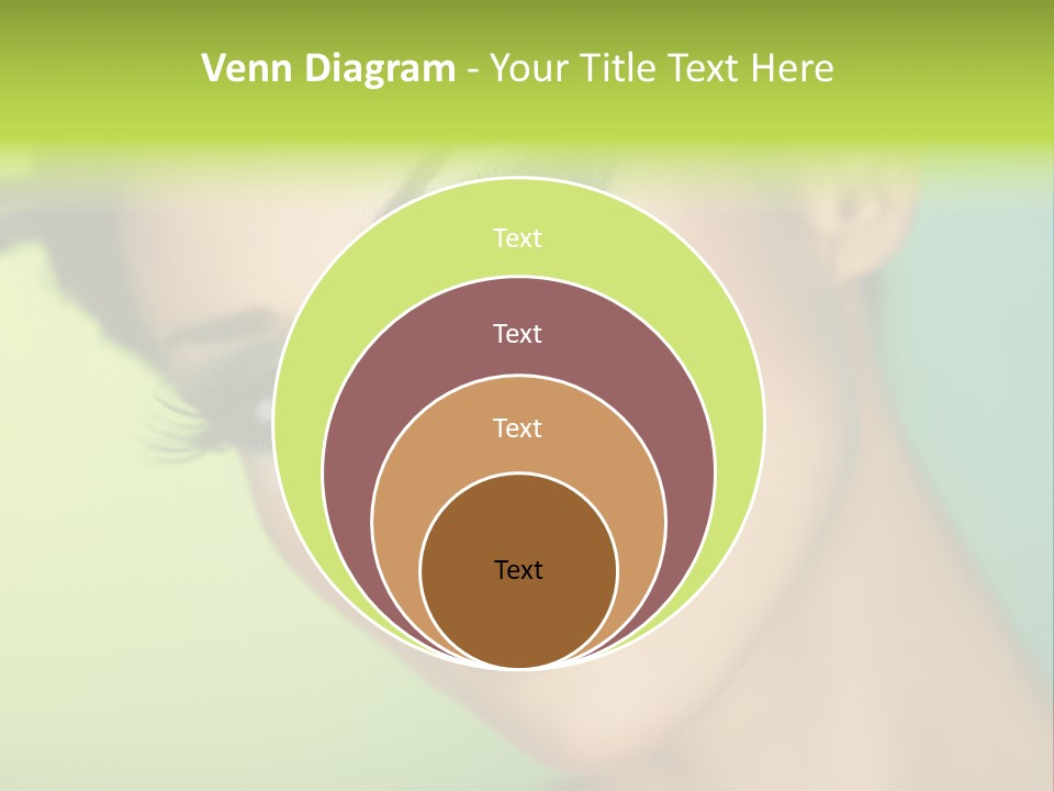 Women Hairstyle Face PowerPoint Template