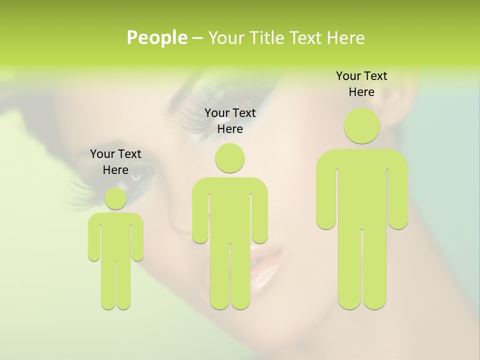 Women Hairstyle Face PowerPoint Template