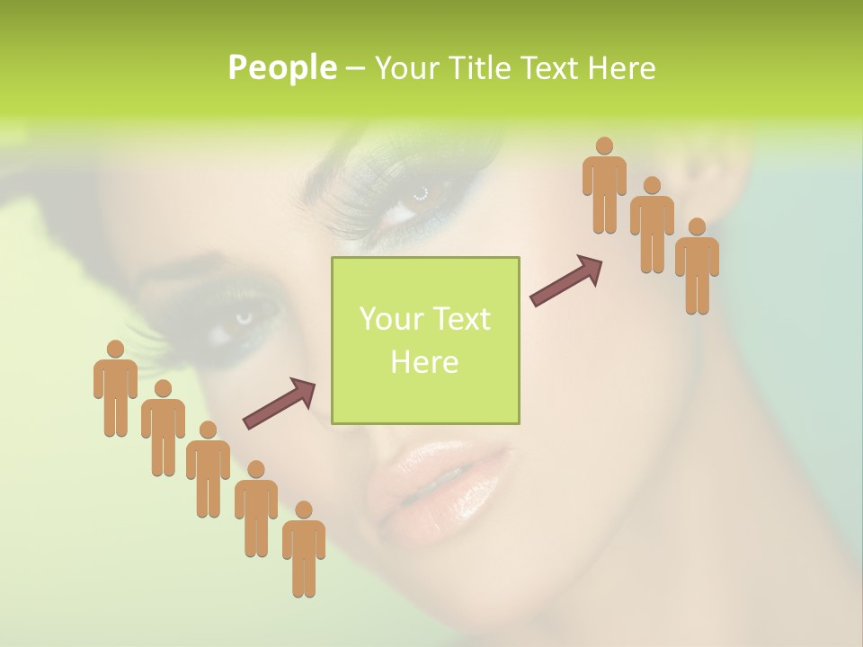 Women Hairstyle Face PowerPoint Template