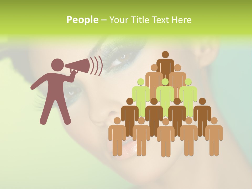 Women Hairstyle Face PowerPoint Template