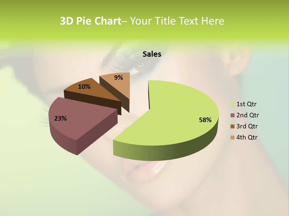 Women Hairstyle Face PowerPoint Template