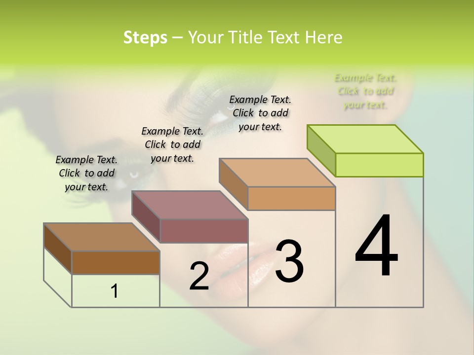 Women Hairstyle Face PowerPoint Template