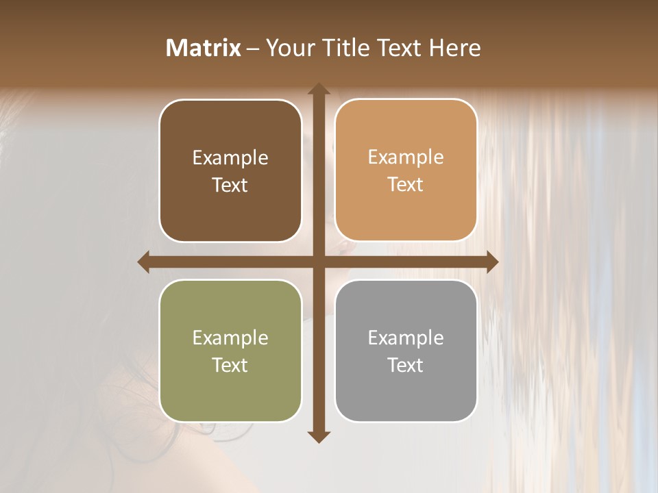 Girl Brunette Brown PowerPoint Template